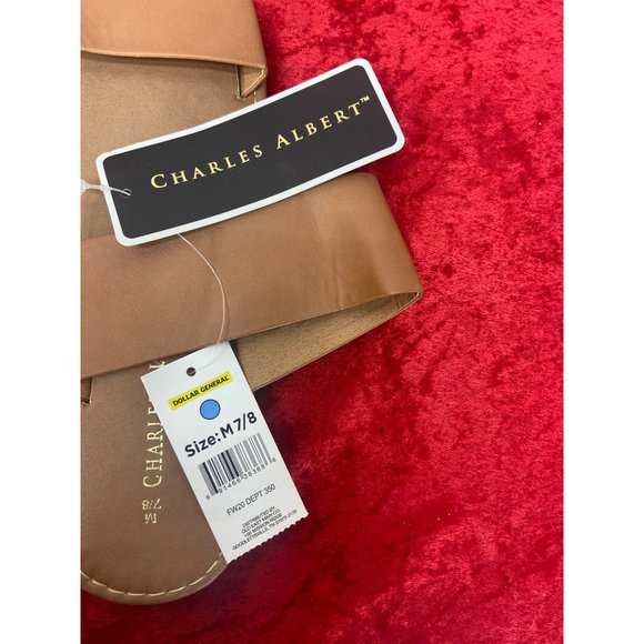 Charles‎ Albert Tan Style Mara Women’s Slip On Sandals size Medium - Picture 3 of 4